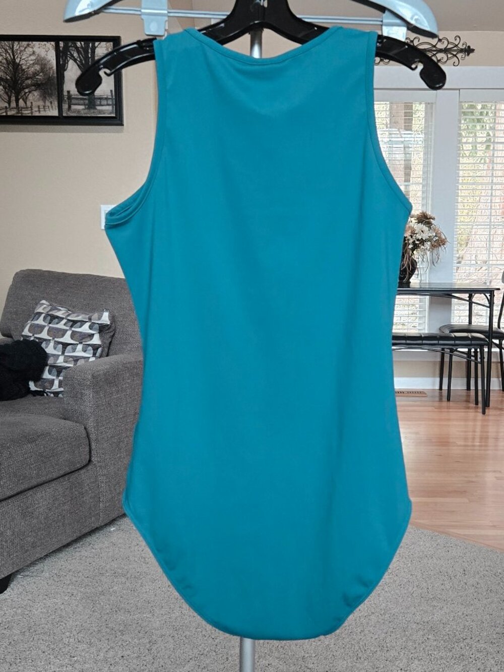 NWT LuLaRoe sz Large Hope snap crotch stretch tank bodysuit - Picture 2 of 3